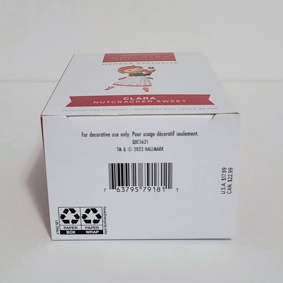 2023 Hallmark Keepsake Ornament Club - Clara Nutcracker Sweet - Member Exclusive - Picture 4 of 4